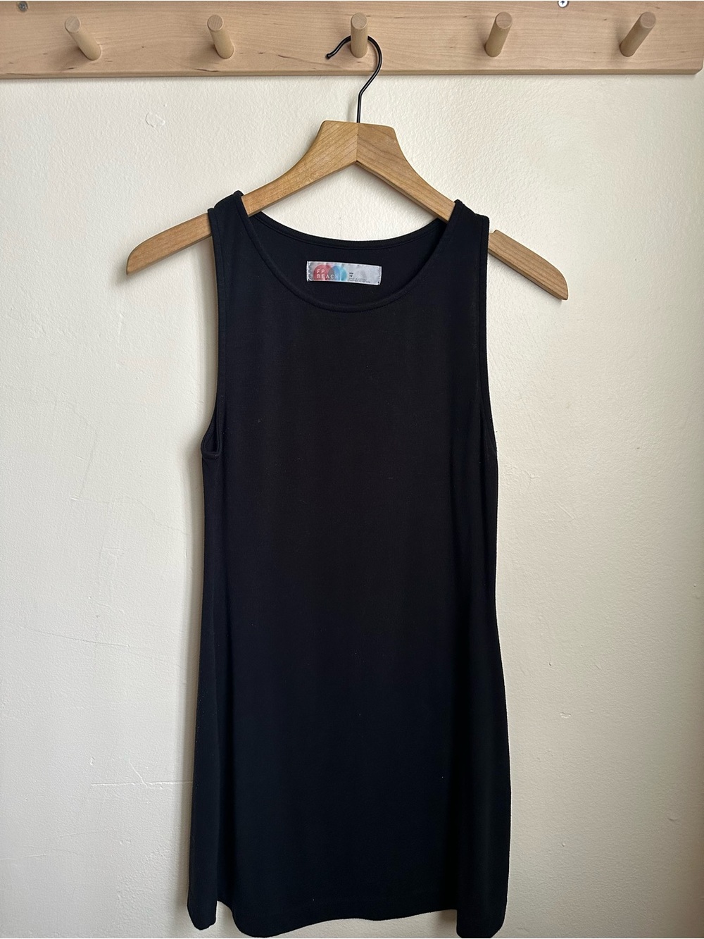 Free People Black Sleeveless Mini Dress